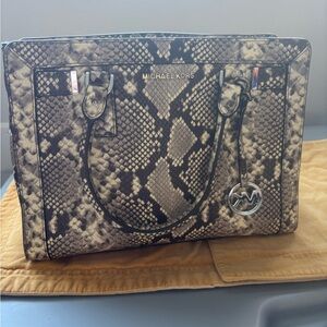 Michael Kors Snake Print Handbag